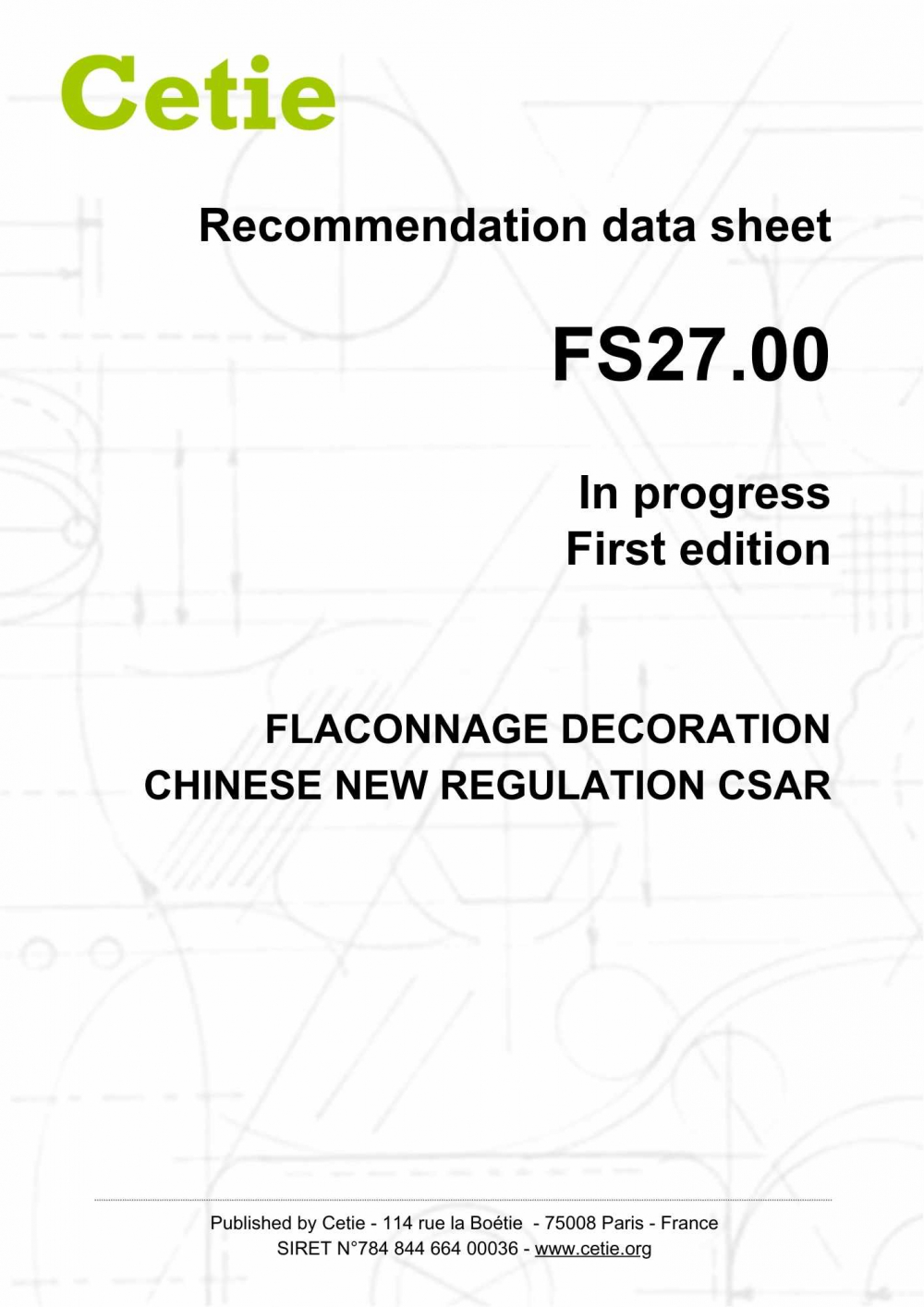 Cover - FS27.00 - Flaconnage decoration - Chinese new regulation CSAR