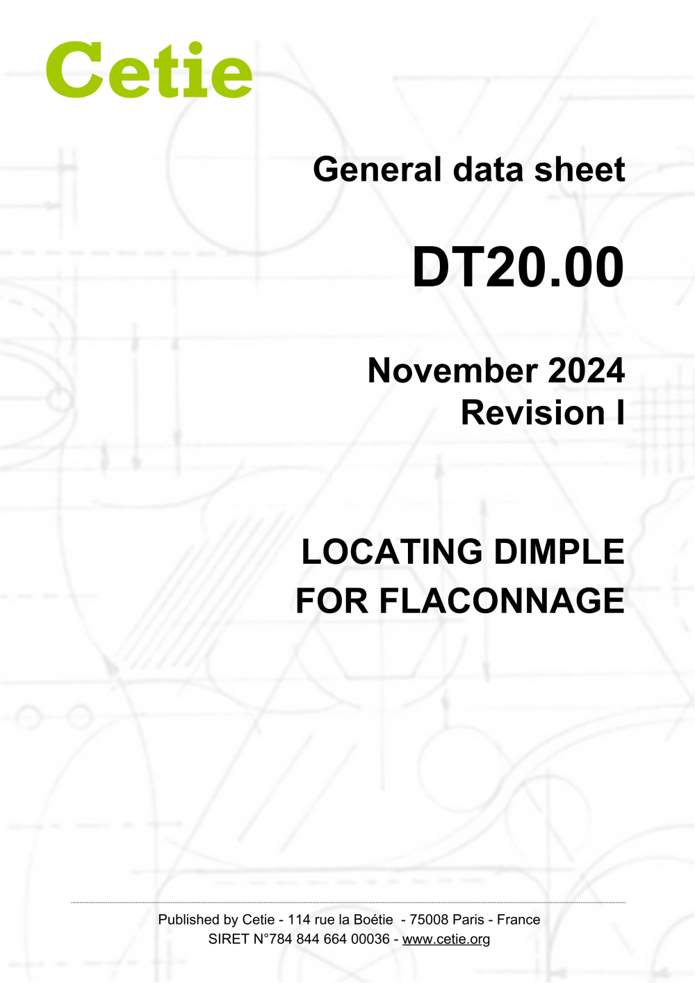 Cover - DT20.00 - Locating dimple for flaconnage