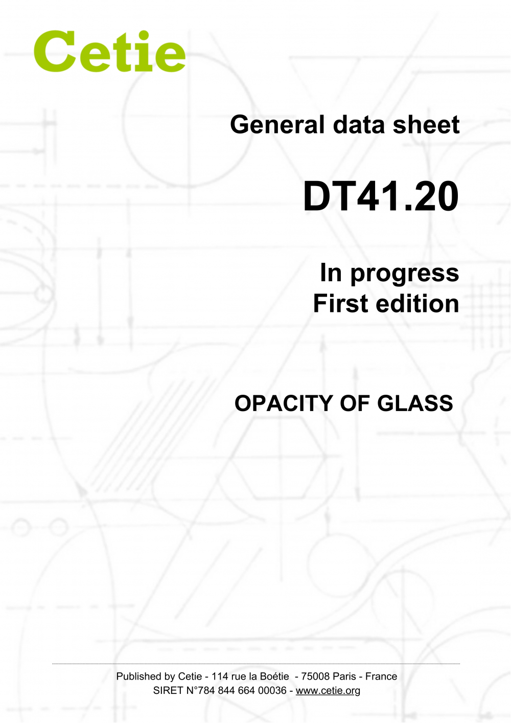 Cover - DT41.20 - Opacity of glass