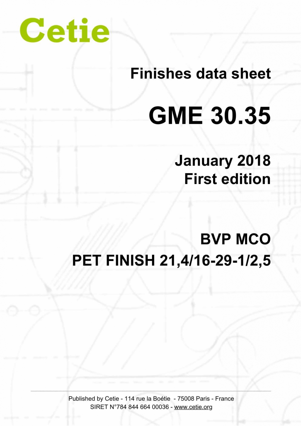 Cover - GME30.35 - BVP MCO PET bague 21,4/16-29-1/2,5