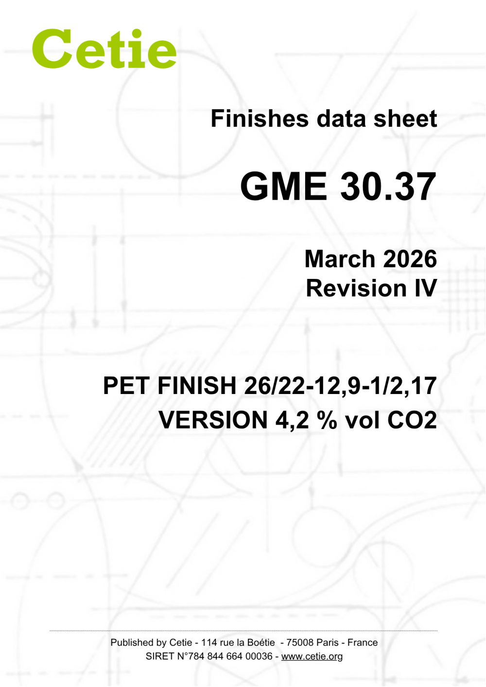 Cover - GME30.37 - PET finish 26/22-12,9-1/2,17 version 4,2 % vol CO2