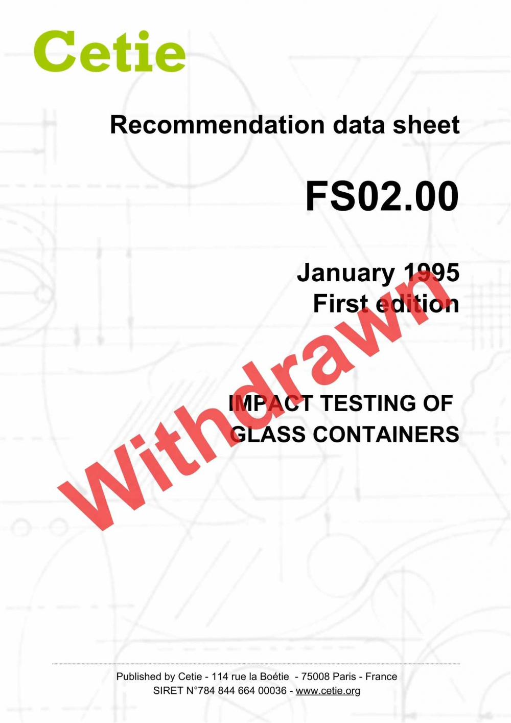 Cover - FS02.00 - Impact testing of glass containers