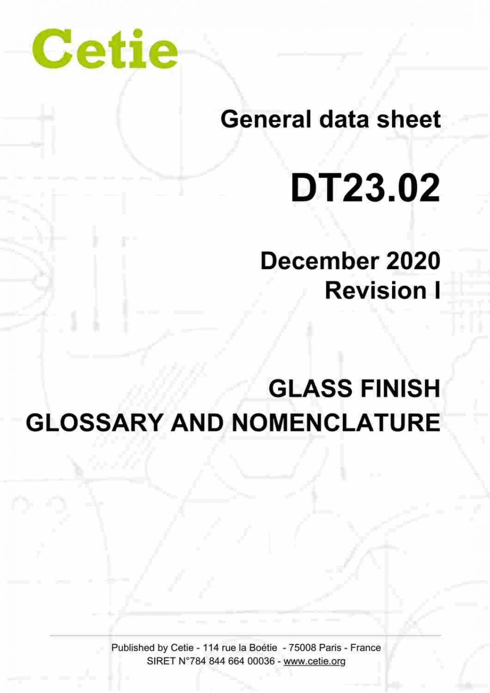 Cover - DT23.02 - Glass finish glossary and nomenclature