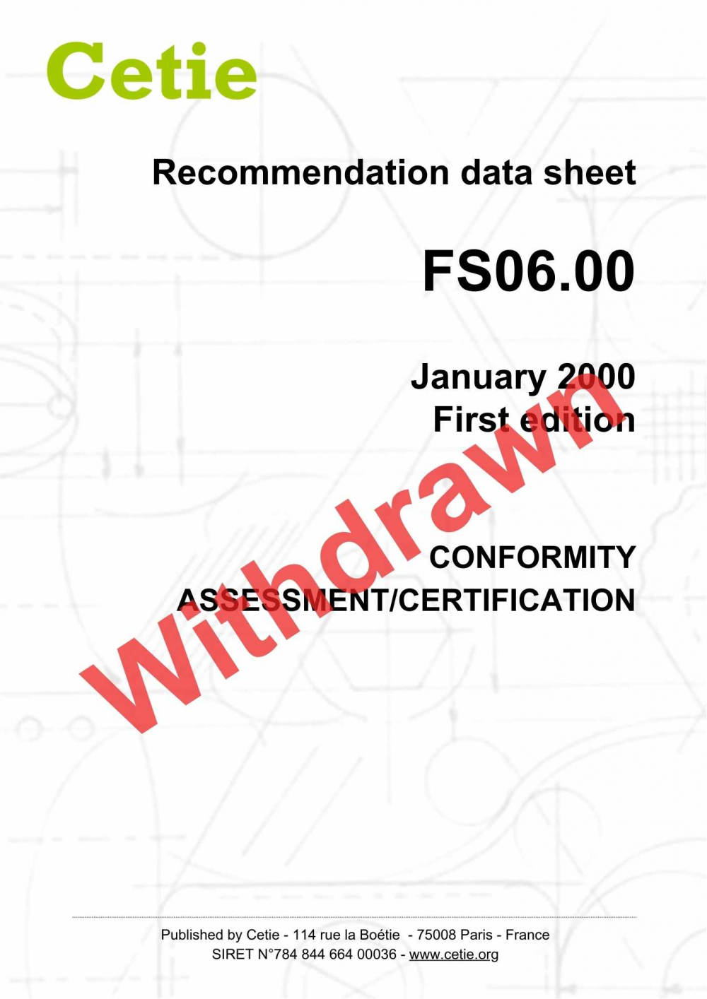 Cover - FS06.00 - Conformity assessment/Certification