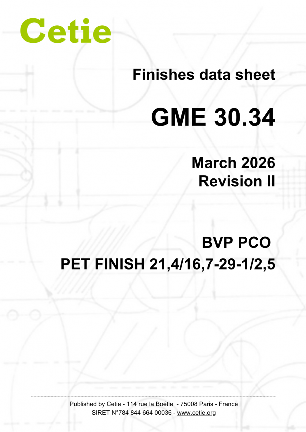 Cover - GME30.34 - BVP PCO PET finish 21,4/16,7-29-1/2,5