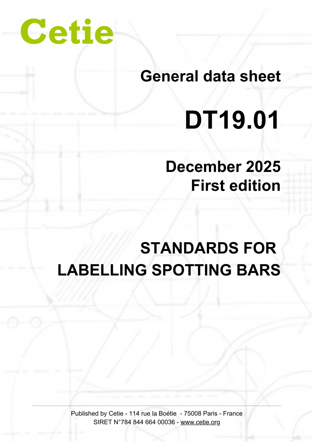 Cover - DT19.01 - Standards for labelling spotting bars