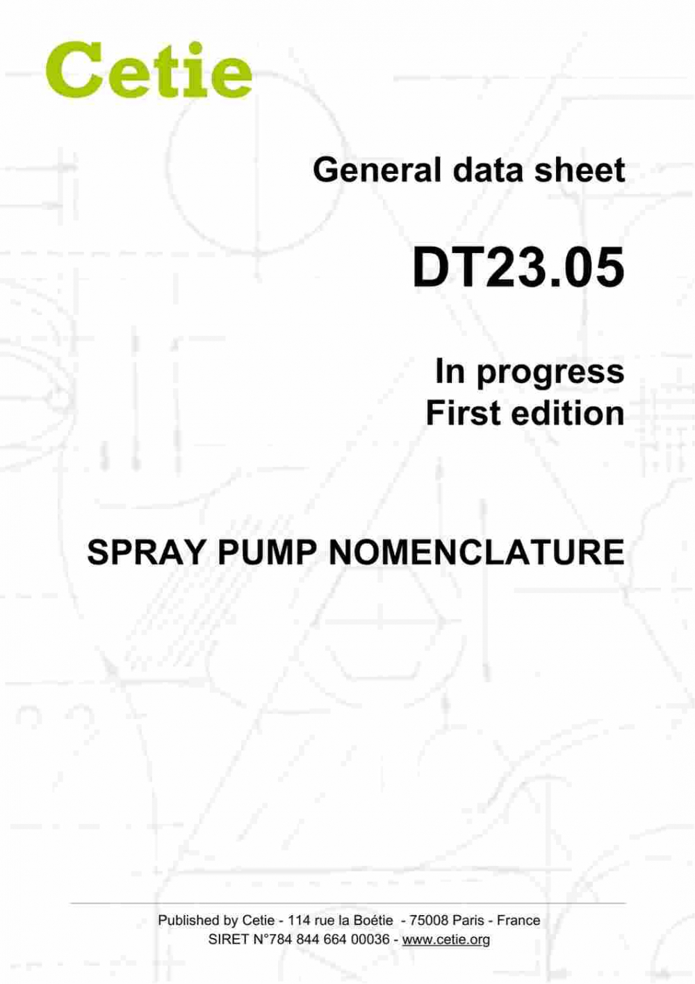 Cover - DT23.05 - Spray pump nomenclature