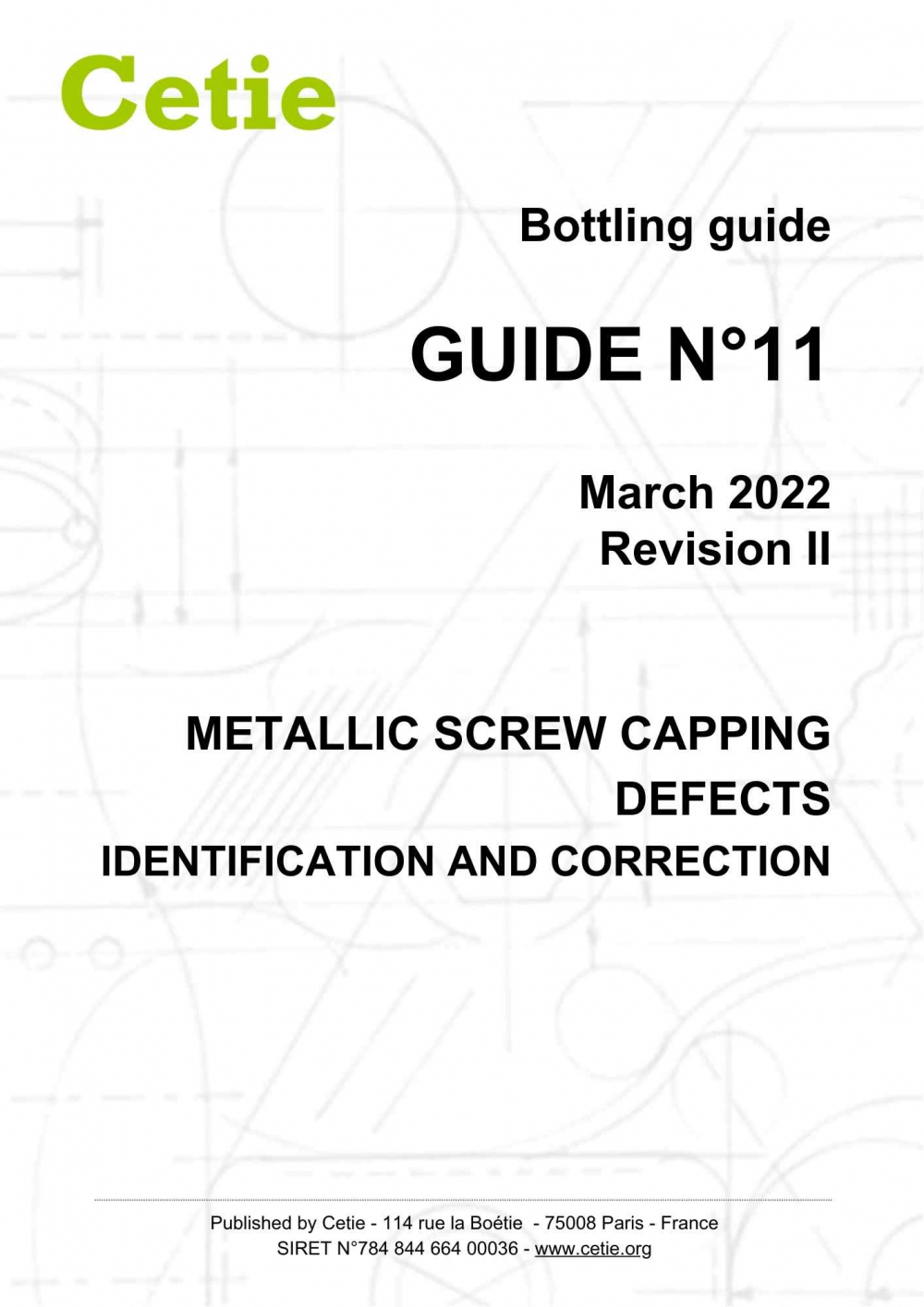 Cover - Guide No.11 - Metallic screw capping defects - Identification and correction
