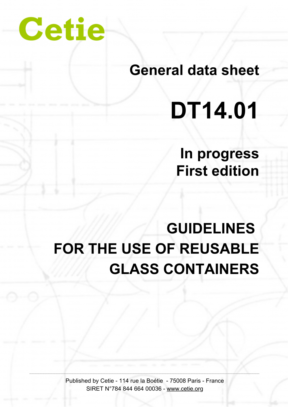 Cover - DT14.01 - Guidelines for the use of reusable glass containers