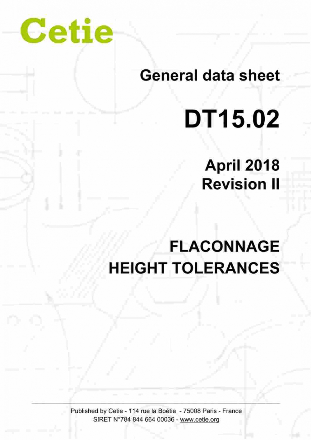 Cover - DT15.02 - Flaconnage - Height tolerances