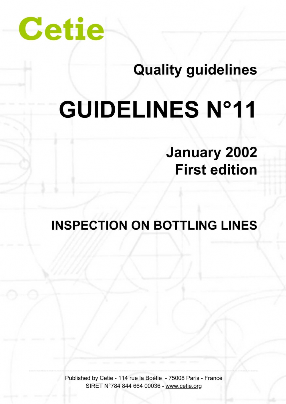 Cover - Guidelines No.11 - Inspection on bottling lines 
