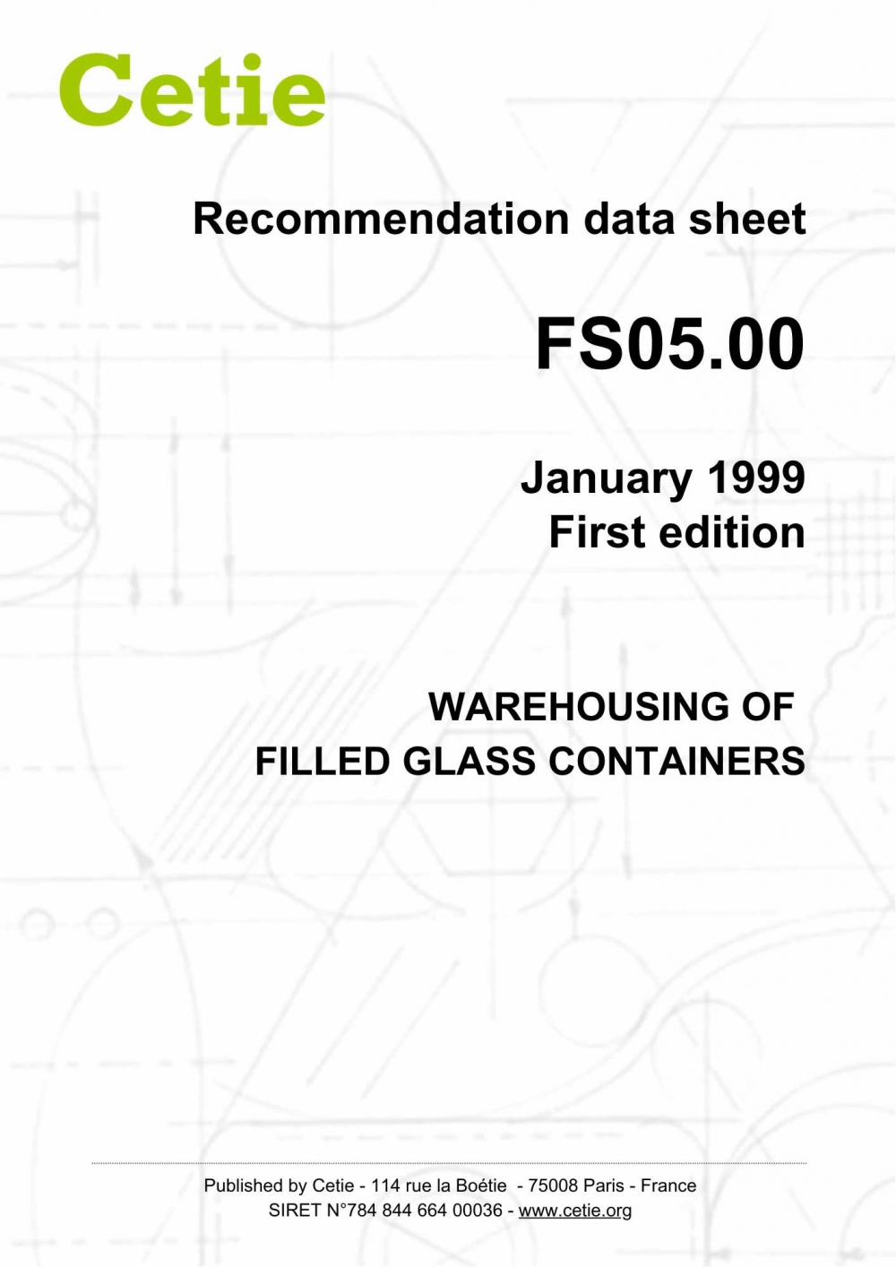 Cover - FS05.00 - Warehousing of filled glass containers
