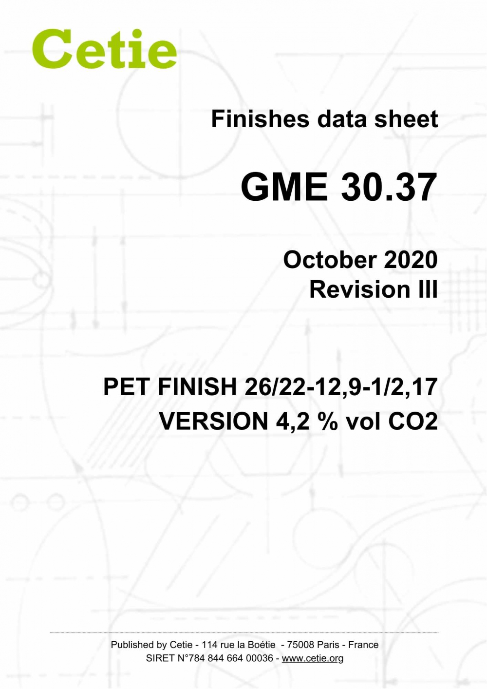 Cover - GME30.37 - PET finish 26/22-12,9-1/2,17 version 4,2 % vol CO2