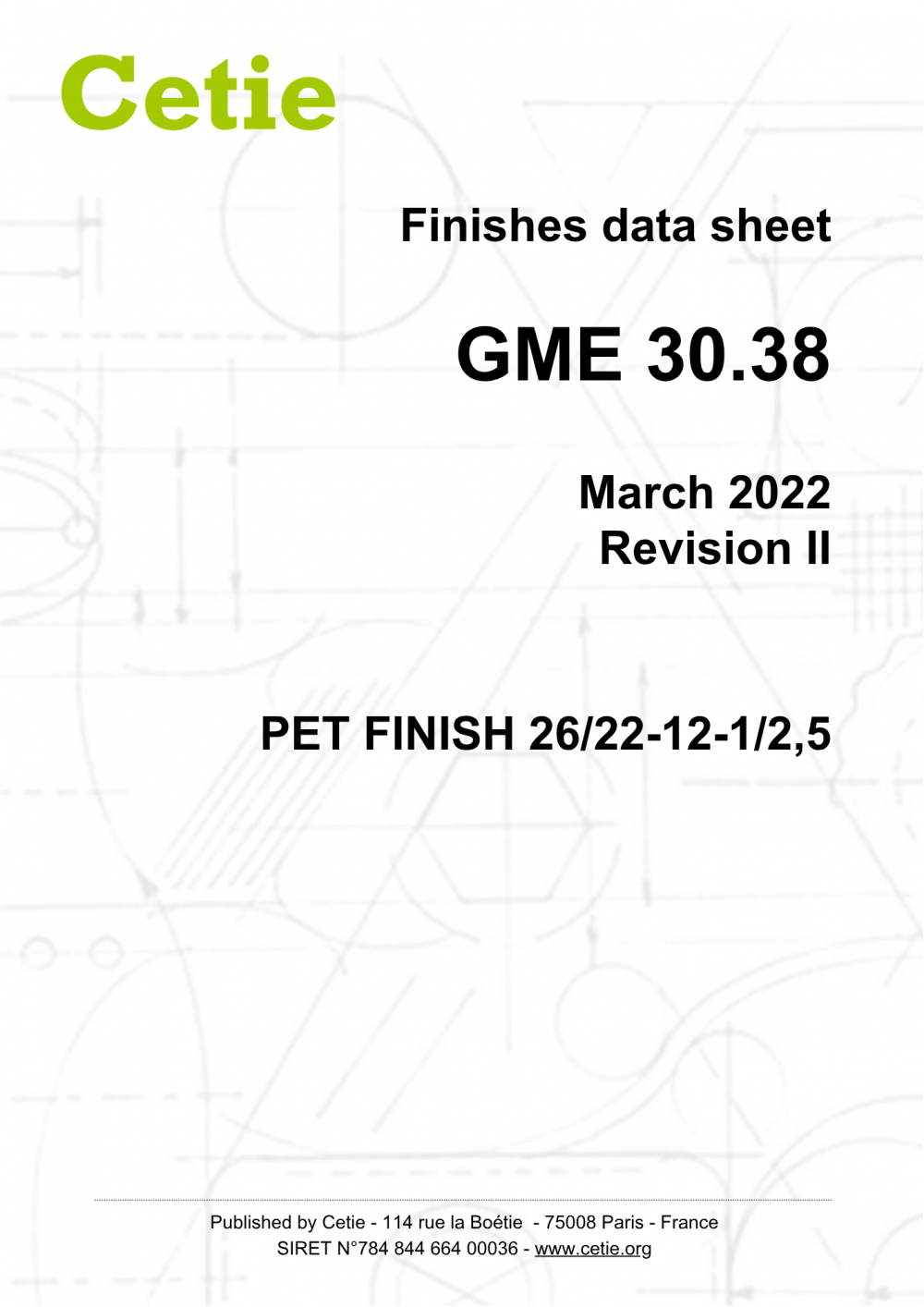 Cover - GME30.38 - PET finish 26/22-12-1/2,5